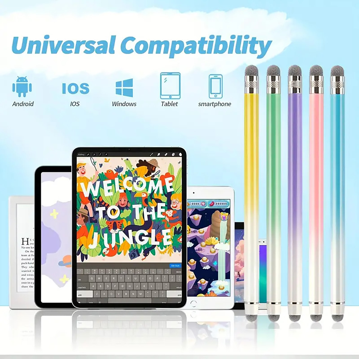Tablet Pencil Accessories - 1-Pack Touch Pen, Suitable for Tablets,