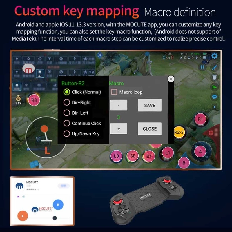 Cell Phone Gamepad Joystick Fo - Android Tablet Gaming Accessories 评论和价格