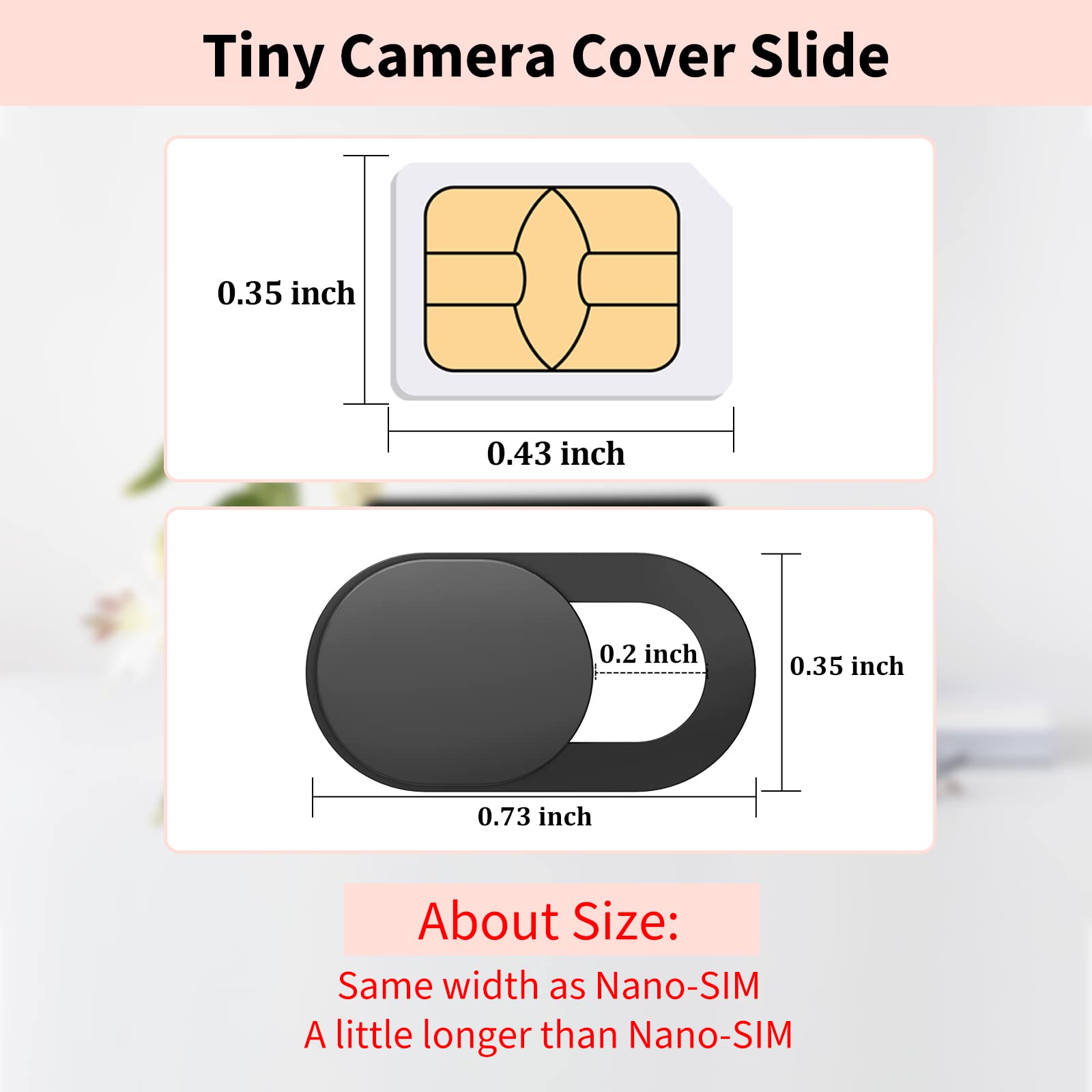 Ultra-Thin Webcam Cover Slide  - Tablet Cover Accessories 评论和价格