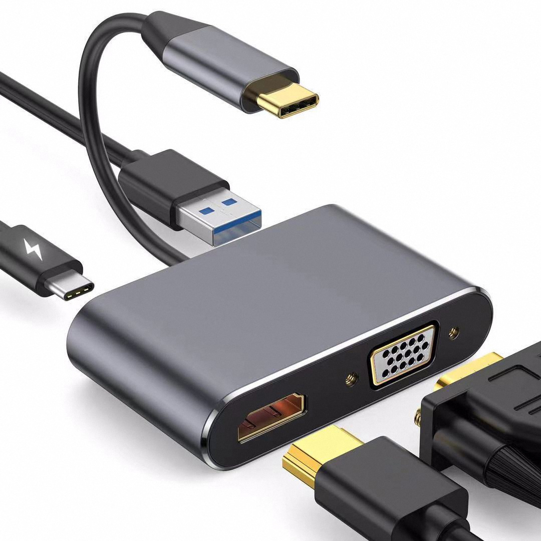 4K USB Type C to VGA 1080P USB - Usb Hub Type C 评论和价格