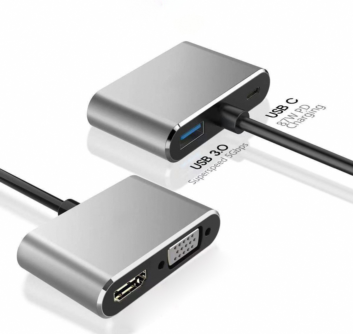 4K USB Type C to VGA 1080P USB - Usb Hub Type C 评论和价格