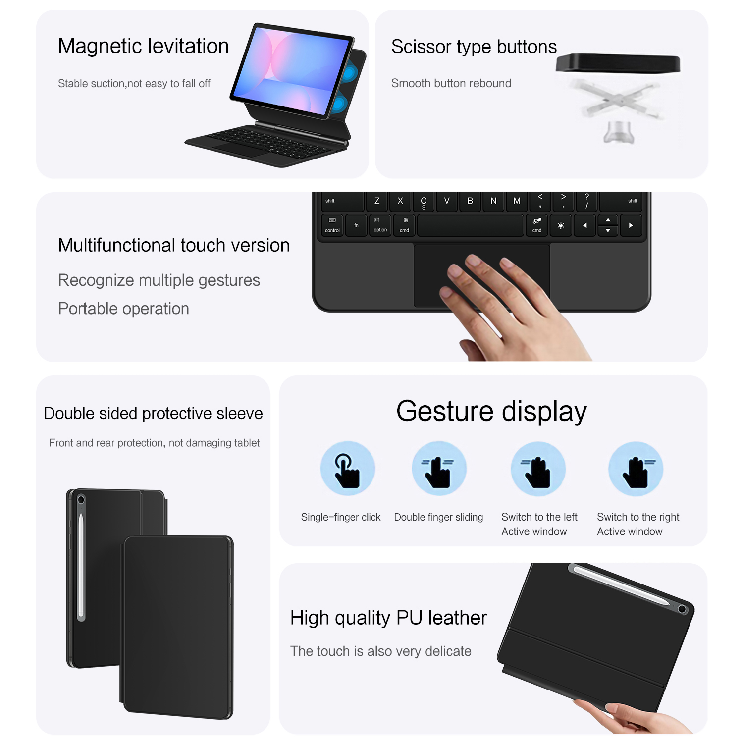 Magic Keyboard for Samsung Gal - Samsung Tablet S10 Accessories 评论和价格